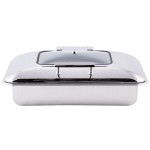 TableCraft CW40161 7 Qt. Full Size Stainless Steel Quick View Induction Chafer with Glass Lid TableCraft CW40161 7 Qt. Full Size Stainless Steel Quick View Induction Chafer with Glass Lid