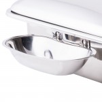 TableCraft CW40161 7 Qt. Full Size Stainless Steel Quick View Induction Chafer with Glass Lid TableCraft CW40161 7 Qt. Full Size Stainless Steel Quick View Induction Chafer with Glass Lid