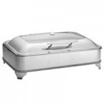 TableCraft CW40161 7 Qt. Full Size Stainless Steel Quick View Induction Chafer with Glass Lid TableCraft CW40161 7 Qt. Full Size Stainless Steel Quick View Induction Chafer with Glass Lid