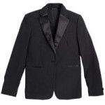 Henry Segal Women's Black Flat Front Comfort Waist Tuxedo Pants - 04