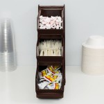 Vollrath 4830-01 Traex® Brown Self-Serve 3-Tier Condiment Holder Stand with Clips Vollrath 4830-01 Traex® Brown Self-Serve 3-Tier Condiment Holder Stand with Clips