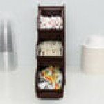 Vollrath 4830-01 Traex® Brown Self-Serve 3-Tier Condiment Holder Stand with Clips Vollrath 4830-01 Traex® Brown Self-Serve 3-Tier Condiment Holder Stand with Clips