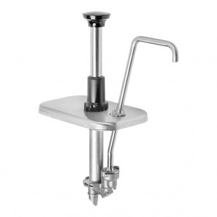 Server 1 oz. Stainless Steel Pump with Lid for 48 oz. Pouches