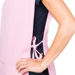Intedge Pink Adjustable Poly-Cotton Cobbler Apron with 2 Pockets - 29 Intedge Pink Adjustable Poly-Cotton Cobbler Apron with 2 Pockets - 29