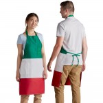 Intedge Italian Poly-Cotton Bib Apron with 2 Pockets - 32