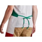 Intedge Italian Poly-Cotton Bib Apron with 2 Pockets - 32