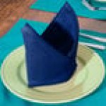 Intedge Royal Blue 65/35 Polycotton Blend Cloth Napkins, 20 Intedge Royal Blue 65/35 Polycotton Blend Cloth Napkins, 20