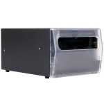 Vollrath 7512-06 Black One Sided Countertop Fullfold Napkin Dispenser with Clear Faceplate
