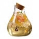 American Atelier Glass 2.5 Gallon Teardrop Beverage Dispenser with Cork Top by Jay Companies