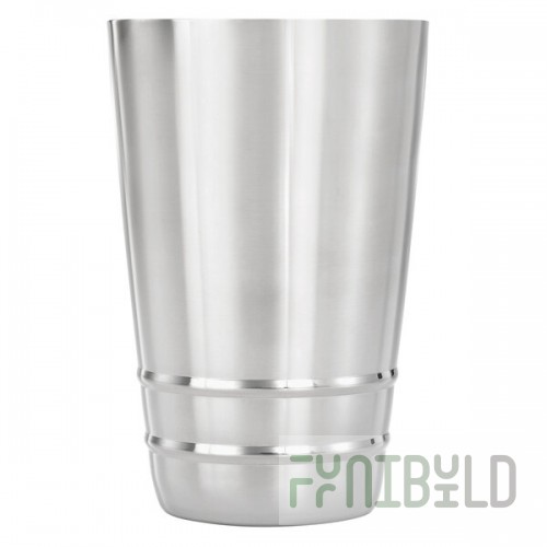 Barfly® M37123 18 oz. Heavy-Duty Weighted Stainless Steel Half Size Cocktail Shaker Tin