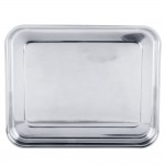 Vollrath 49432 Miramar® Display 4.6 Qt. Tri-Ply Stainless Steel Roasting Pan - 14 11/16