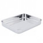 Vollrath 49432 Miramar® Display 4.6 Qt. Tri-Ply Stainless Steel Roasting Pan - 14 11/16