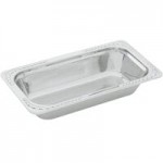 Vollrath 49432 Miramar® Display 4.6 Qt. Tri-Ply Stainless Steel Roasting Pan - 14 11/16