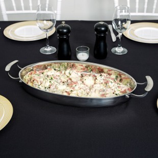 Vollrath 49442 Miramar® Display Cookware 3.75 Qt. Oval Au Gratin Dish Vollrath 49442 Miramar® Display Cookware 3.75 Qt. Oval Au Gratin Dish