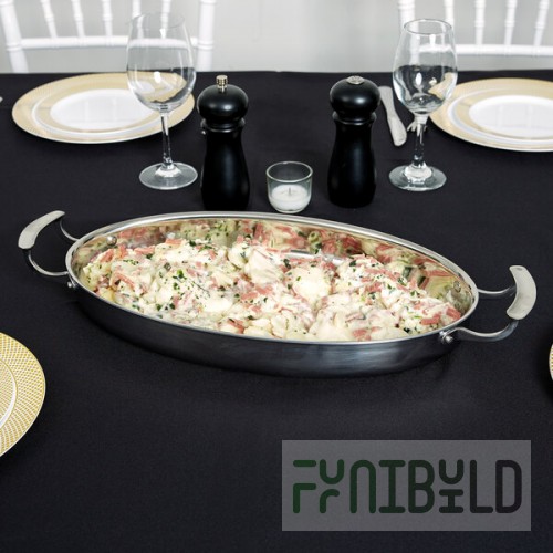 Vollrath 49442 Miramar® Display Cookware 3.75 Qt. Oval Au Gratin Dish