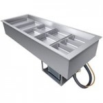 Hatco CWBP-3 Three Pan Drop-In Refrigerated Cold Food Well with Drain - 120V Hatco CWBP-3 Three Pan Drop-In Refrigerated Cold Food Well with Drain - 120V