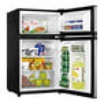 Danby DCR031B1BSLDD Designer 3.1 Cu. Ft. Stainless Steel Solid Two Door Reach-In Refrigerator / Freezer
