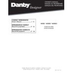 Danby DCR031B1BSLDD Designer 3.1 Cu. Ft. Stainless Steel Solid Two Door Reach-In Refrigerator / Freezer