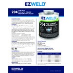 E-Z Weld EZ20401N 4 oz. Clear Medium Body PVC Cement E-Z Weld EZ20401N 4 oz. Clear Medium Body PVC Cement