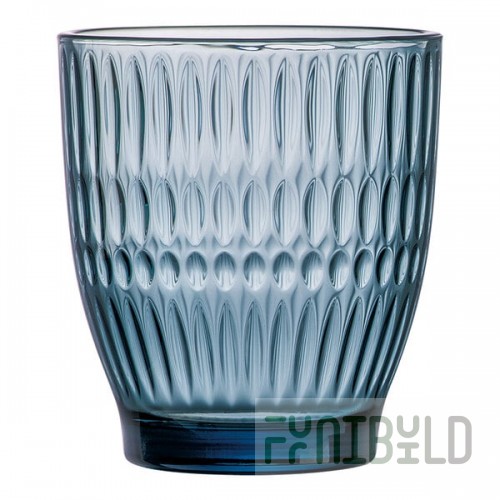 Arcoroc Rock Dew 12 oz. Blue Rocks / Old Fashioned Glass by Arc Cardinal - 24/Case