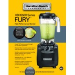 Hamilton Beach HBH550R Fury 3 hp 64 oz. High Performance Bar Blender - 120V