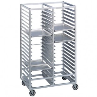 Channel 420A 60 Pan Bottom Load Double Aluminum Bun / Sheet Pan Rack - Assembled Channel 420A 60 Pan Bottom Load Double Aluminum Bun / Sheet Pan Rack - Assembled