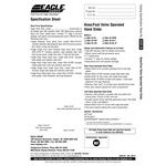 Eagle Group HSA-10-FA-P-MG MICROGARD® Foot Operated Pedestal Hand Sink with Gooseneck Faucet, Foot Pedals, P-Trap, and Basket Drain