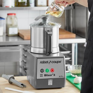 Robot Coupe BLIXER3 High-Speed 4 Qt. / 3.7 Liter Stainless Steel Batch Bowl Food Processor - 1 1/2 hp