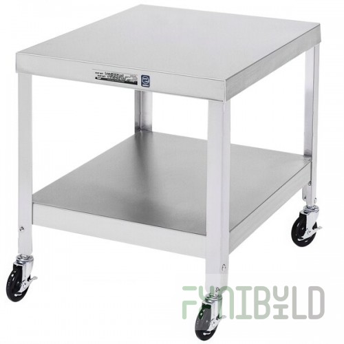 Lakeside 515 Stainless Steel Mobile NSF Equipment Stand with Undershelf - 21 1/4