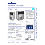Manitowoc UNP0300A-161 Undercounter Air Cooled Nugget Ice Machine with 50 lb. Bin - 325 lb.