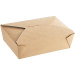 Choice Kraft Microwavable Folded Paper #3 Take-Out Customizable Container 7 3/4 Choice Kraft Microwavable Folded Paper #3 Take-Out Customizable Container 7 3/4