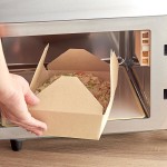 Choice Kraft Microwavable Folded Paper #3 Take-Out Customizable Container 7 3/4 Choice Kraft Microwavable Folded Paper #3 Take-Out Customizable Container 7 3/4