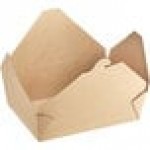 Choice Kraft Microwavable Folded Paper #3 Take-Out Customizable Container 7 3/4 Choice Kraft Microwavable Folded Paper #3 Take-Out Customizable Container 7 3/4
