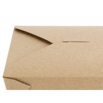 Choice Kraft Microwavable Folded Paper #3 Take-Out Customizable Container 7 3/4 Choice Kraft Microwavable Folded Paper #3 Take-Out Customizable Container 7 3/4
