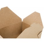 Choice Kraft Microwavable Folded Paper #3 Take-Out Customizable Container 7 3/4 Choice Kraft Microwavable Folded Paper #3 Take-Out Customizable Container 7 3/4