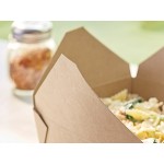 Choice Kraft Microwavable Folded Paper #3 Take-Out Customizable Container 7 3/4 Choice Kraft Microwavable Folded Paper #3 Take-Out Customizable Container 7 3/4