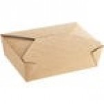 Choice Kraft Microwavable Folded Paper #3 Take-Out Customizable Container 7 3/4 Choice Kraft Microwavable Folded Paper #3 Take-Out Customizable Container 7 3/4