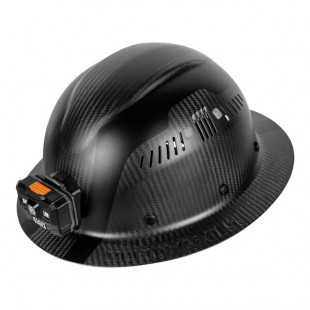 Klein Tools K12 Series Titan Type 1 Class C Carbon Fiber Full Brim Hard Hat with LED Headlamp 60512 Klein Tools K12 Series Titan Type 1 Class C Carbon Fiber Full Brim Hard Hat with LED Headlamp 60512