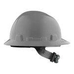 Lift Safety Briggs Gray 4-Point Ratchet Suspension Full Brim Hard Hat HBFE-7Y