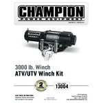 Champion Power Equipment ATV / UTV 12V DC Electric Winch Kit with 46' Galvanized Steel Aircraft Cable 13004 - 3,000 lb. Capacity