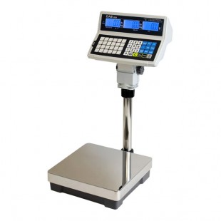 CAS EB-60 EB Series 60 lb. Digital Price Computing Bench Scale with Pole - Legal For Trade