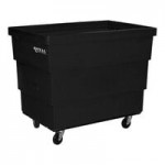 Royal Basket Trucks R11-BKX-RCC-4HNN 14 Cu. Ft. Black Recycle Cart with 2 Rigid / 2 Swivel Casters Royal Basket Trucks R11-BKX-RCC-4HNN 14 Cu. Ft. Black Recycle Cart with 2 Rigid / 2 Swivel Casters