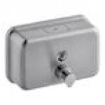 Lavex 40 fl. oz. (1,200 mL) Stainless Steel Manual Surface-Mounted Horizontal Foam Soap Dispenser