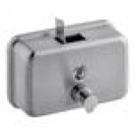 Lavex 40 fl. oz. (1,200 mL) Stainless Steel Manual Surface-Mounted Horizontal Foam Soap Dispenser