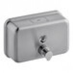 Lavex 40 fl. oz. (1,200 mL) Stainless Steel Manual Surface-Mounted Horizontal Foam Soap Dispenser