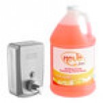 Lavex 40 fl. oz. (1,200 mL) Stainless Steel Manual Surface-Mounted Horizontal Foam Soap Dispenser