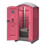 J & J Echo One ET701101X2008 Pink Portable Restroom - Assembled J & J Echo One ET701101X2008 Pink Portable Restroom - Assembled