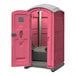 J & J Echo One ET701101X2008 Pink Portable Restroom - Assembled J & J Echo One ET701101X2008 Pink Portable Restroom - Assembled
