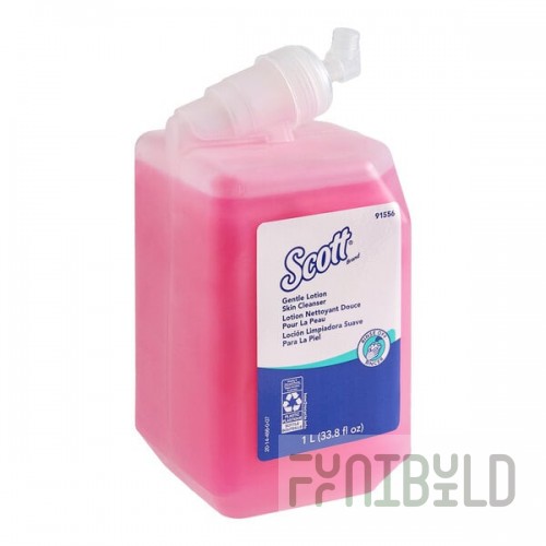 Scott® 91556 33.8 oz. Pink Floral Scent Gentle Lotion Hand Soap - 6/Case