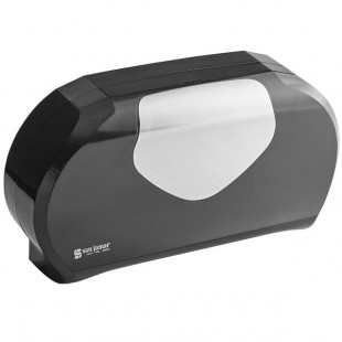 San Jamar R4070BKSS Summit Double Roll Jumbo Toilet Tissue Dispenser - Black San Jamar R4070BKSS Summit Double Roll Jumbo Toilet Tissue Dispenser - Black